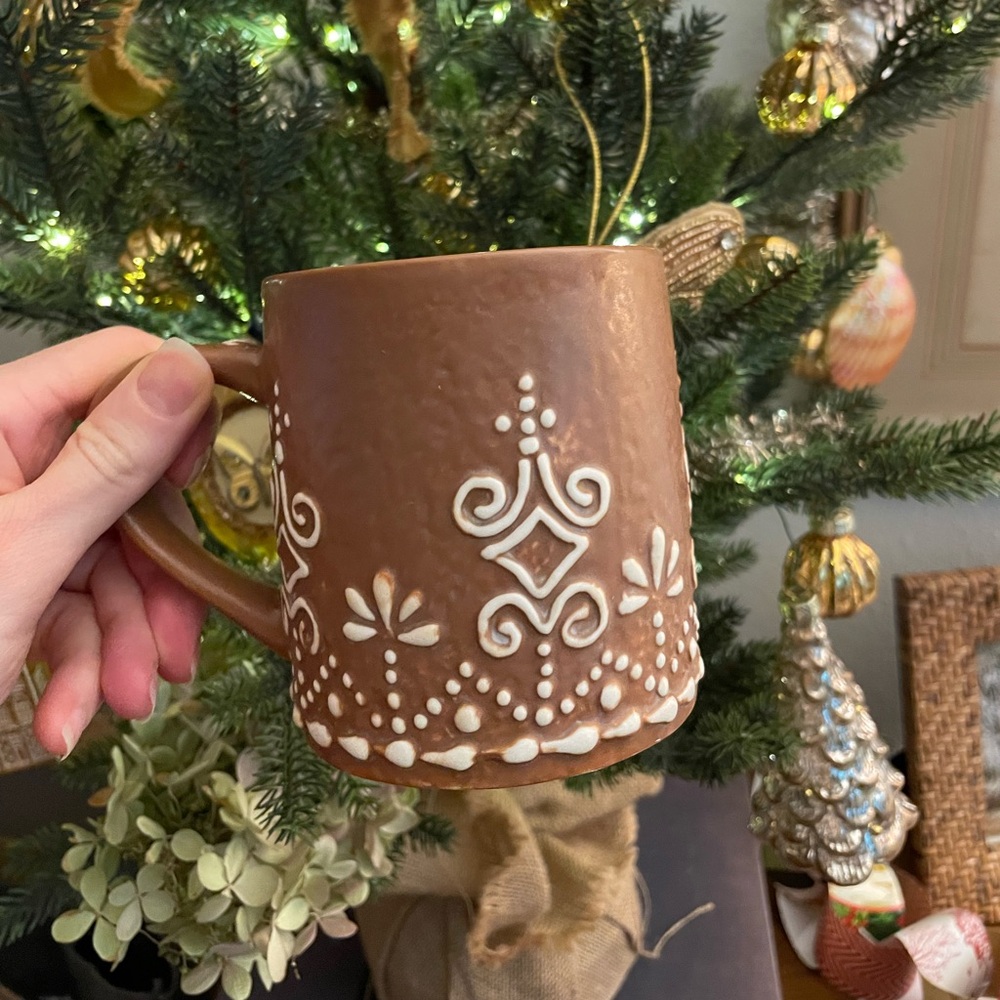 New! Pottery Barn Gingerbread Stoneware Mug